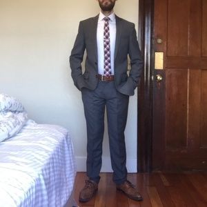J.Crew Grey Ludlow 36S Suit 36S and 30/30 Pants